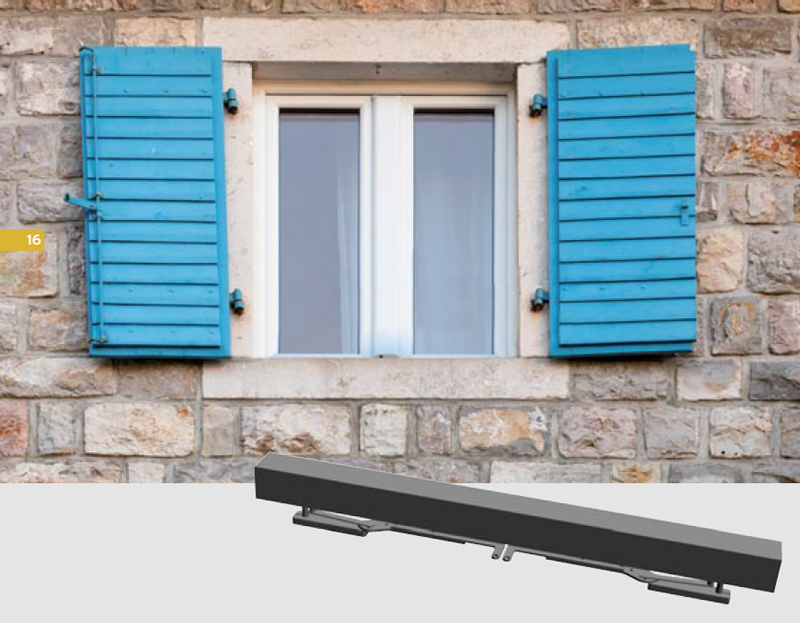 Swing Shutters Automation Chiaroscuro Double Leaf 115-150cm