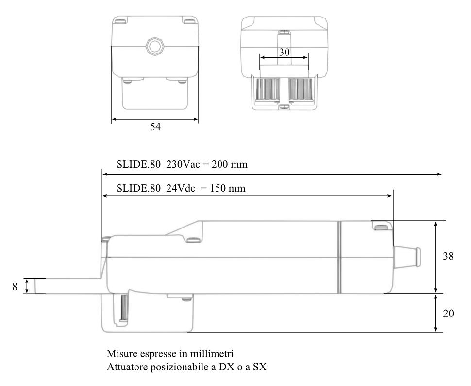 Slide 80 Chiaroscuro motor for sliding shutters