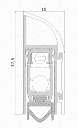 Draft Excluder Comaglio 1750 Comax DIY for Door Various Sizes