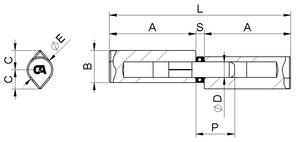 hinges doors and windows combi arialdo steel drop shaped