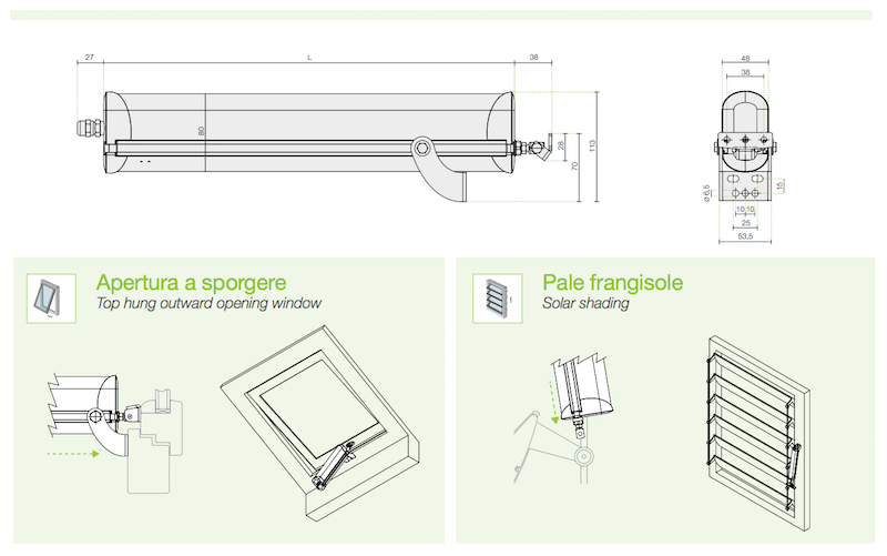 Raywin R45 Comunello actuator