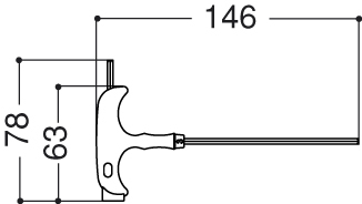 Key for hexagonal screw