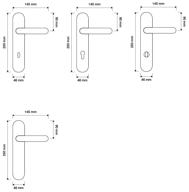 Idea Crystal Linea Calì handles on plate