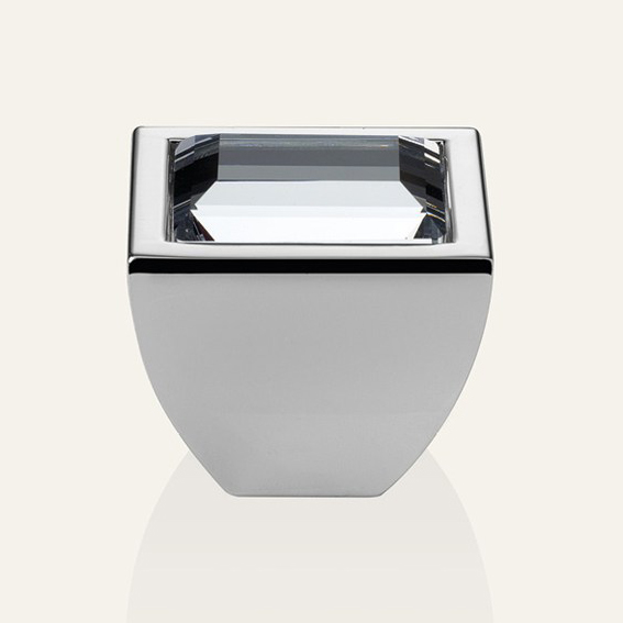 Cabinet knob Linea Calì Elios Crystal CR with Swarowski® Polished Chrome