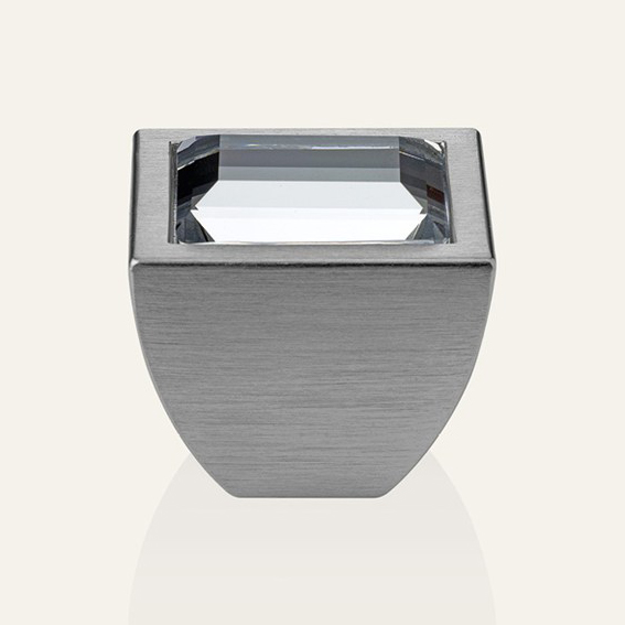 Cabinet knob Linea Calì Elios Crystal CR with Swarowski® satin chrome