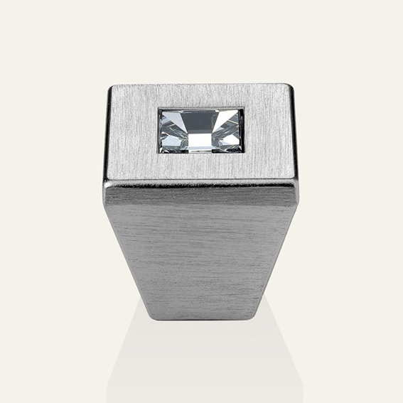 Cabinet knob Linea Calì Reflex PB with crystals Swarowski® satin chrome
