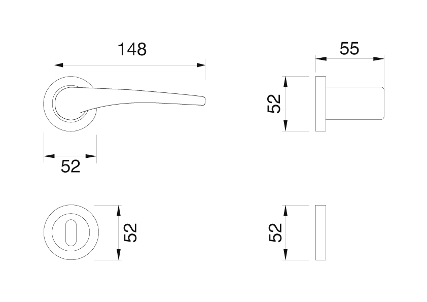 Manital Le Mans windowo design handles