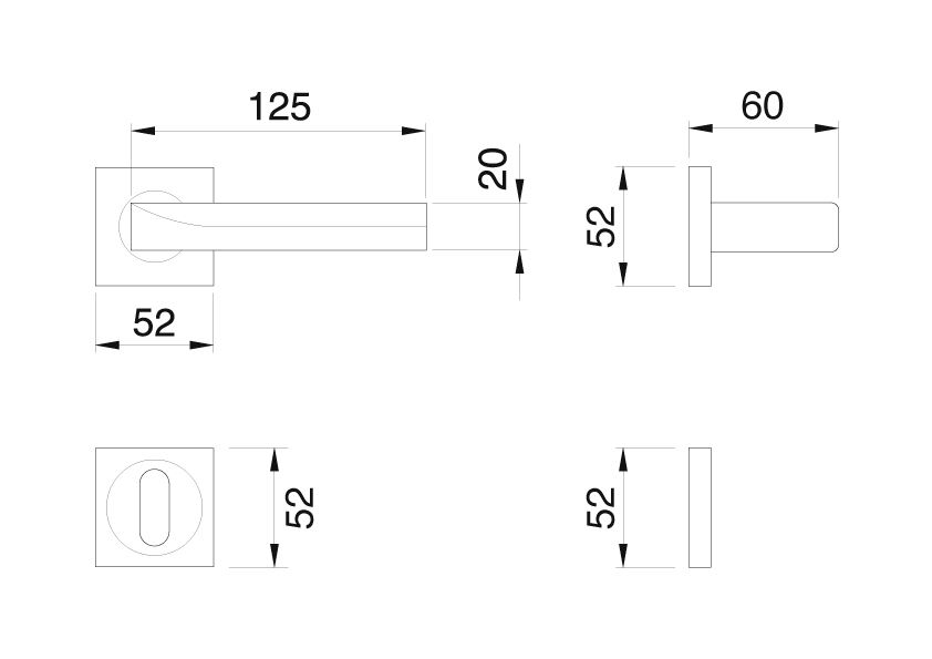 Manital Trendy Dimensional Sheet Design Handles