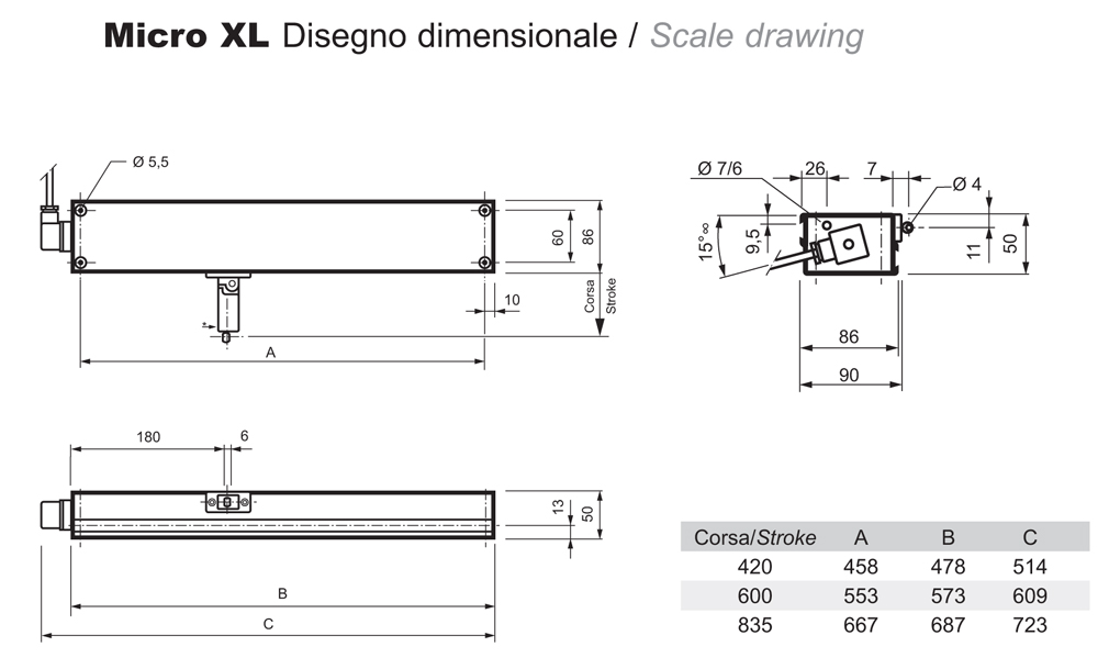 Micro XL Way Mingardi design Micro XL disegno Way Mingardi