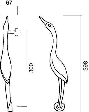 Technical drawing dolphin Pasini