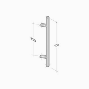252/I pba Pull handle in AISI 316L stainless steel