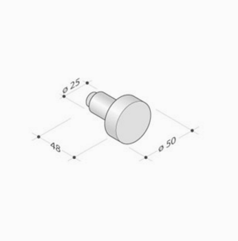 pba 2090 AISI 316L Stainless Steel Knob