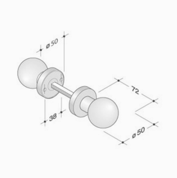 pba 2090 AISI 316L Stainless Steel Knob