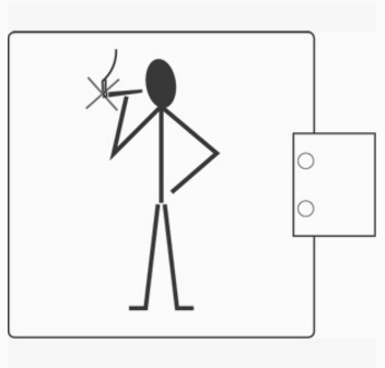 pba 2045 WC Pictogram in Stainless Steel AISI 316L