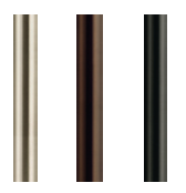 oxidized champagne, dark bronze, satin black