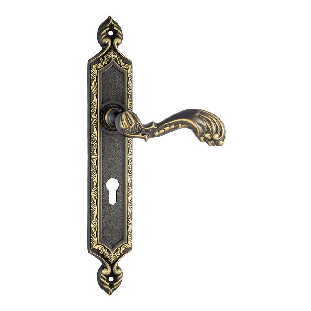 1080 1030 Narooma Class Door Handle on Plate Frosio Bortolo of Art Made in Italy
