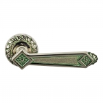 1025-7 Coral Class Door Handle on Rose Frosio Bortolo of Liberty Architecture