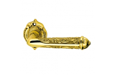 1035-6 Rubin Class Door Handle on Rose Frosio Bortolo Russian Art Style Made in Italy