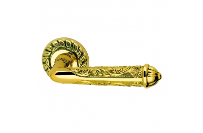 1035-6 Rubin Class Door Handle on Rose Frosio Bortolo Russian Art Style Made in Italy