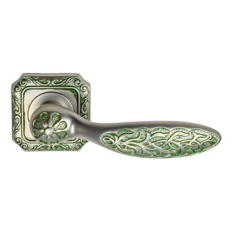 1065-9 Shamira class Door Handle on Rose Frosio Bortolo With Arabic Ornaments