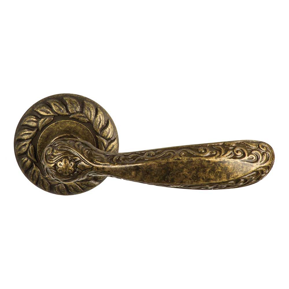 1145-7 Amber Class Door Handle on Rose Frosio Bortolo With Classic Greek Style