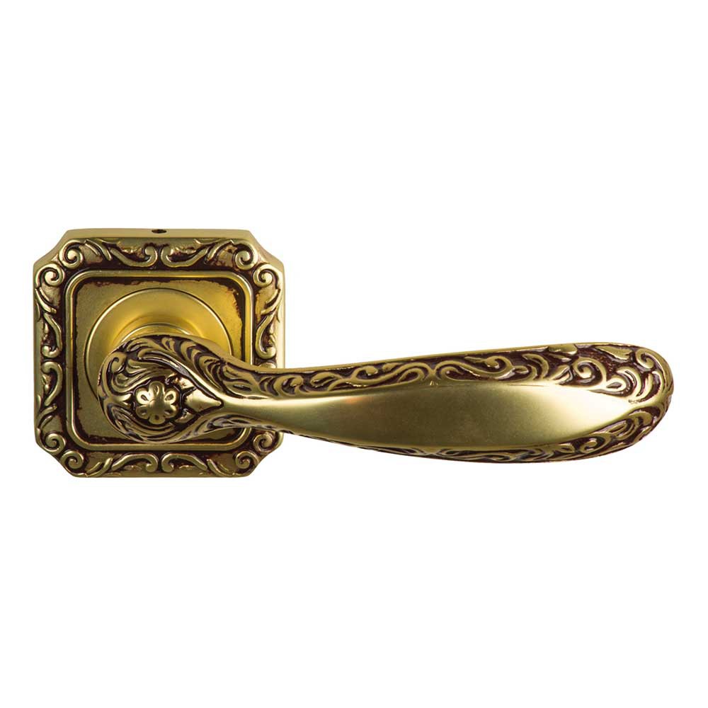 1145-9 Amber Class Door Handle on Rose Frosio Bortolo of Renaissement Architecture
