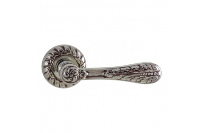 1155-7 Agata Class Door Handle on Rose Frosio Bortolo Handmade in Italy