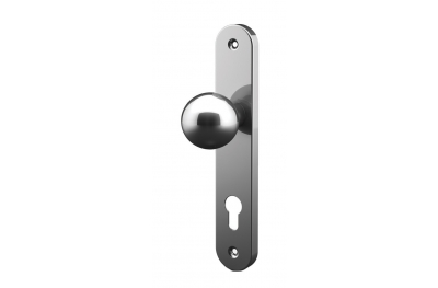 Ball knob with plate stainless steel Tropex