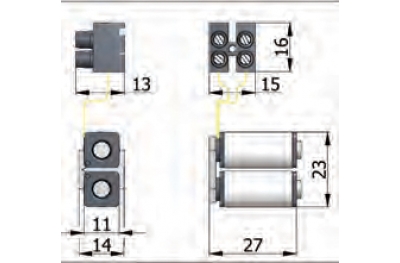 Coils Group Omec Art.033 - Component for Electric Locks