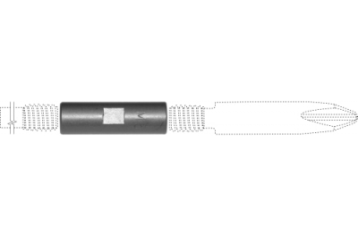 Extension Inserts screwdrivers 25x7mm Threaded connection M5 / M5 HEICKO Segatori