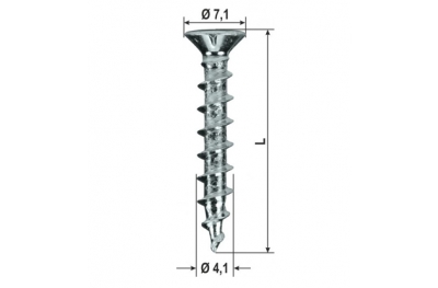 Screws Hardware Power Speed ​​A2 PVC Various Sizes 1000pz HEICKO Segatori