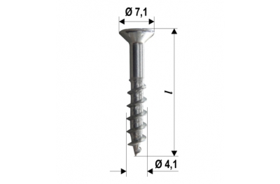 Screws Hardware Power Speed ​​PT PVC Various Sizes 2000pz HEICKO Segatori