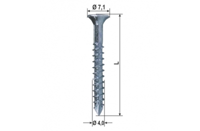 Wood screws holing for Hokus Various Sizes 1000pz HEICKO Segatori