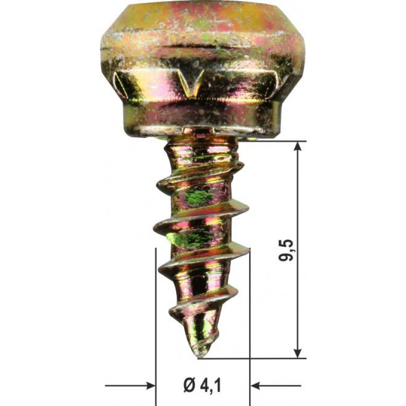 Screws fixing Shooting for Various Profiles PVC Packaging 1000 pcs HEICKO