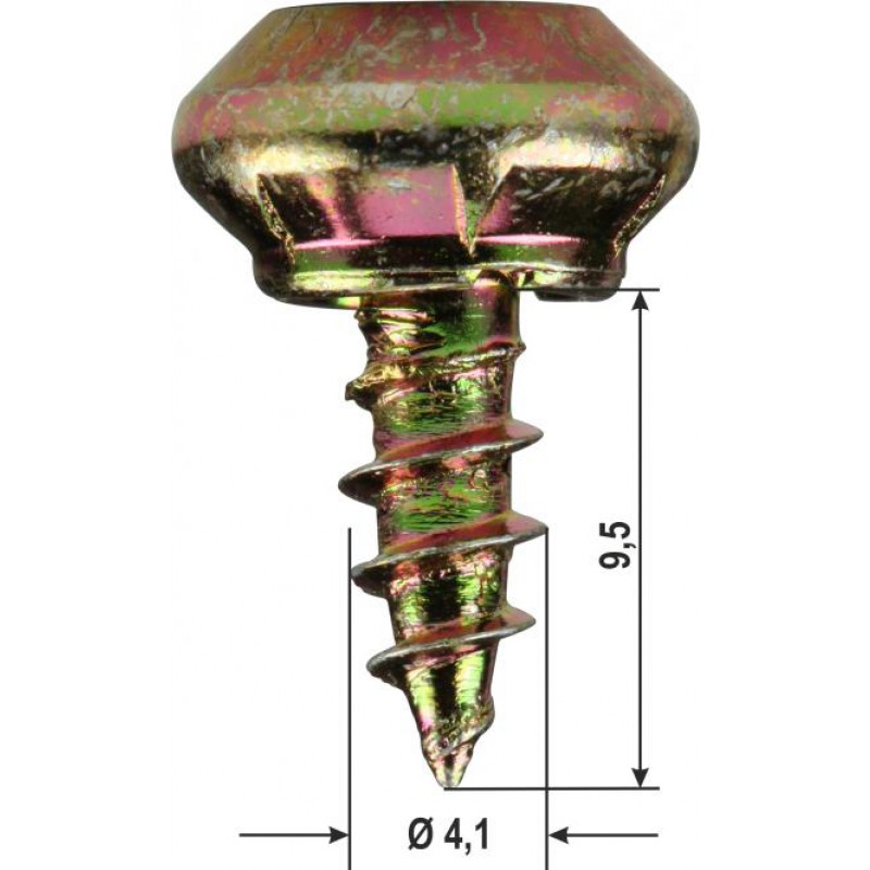 Screws fixing Shooting for Various Profiles PVC Packaging 1000 pcs HEICKO