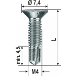 Tek Screws Metric PVC Various Dimensions 2000 pieces HEICKO