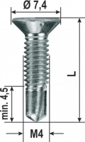 Tek Screws Metric PVC Various Dimensions 2000 pieces HEICKO