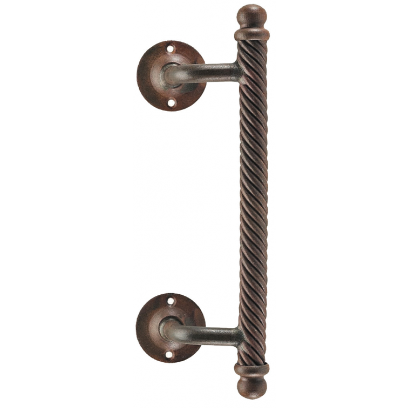 2113 Curved Galbusera Pull Handles Wrought Iron
