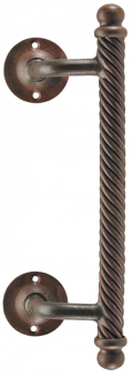 2113 Curved Galbusera Pull Handle Wrought Iron