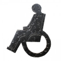 2206H Signal Wheelchair Wrought Iron for WC Disabled Bathroom Lorenz Ferart