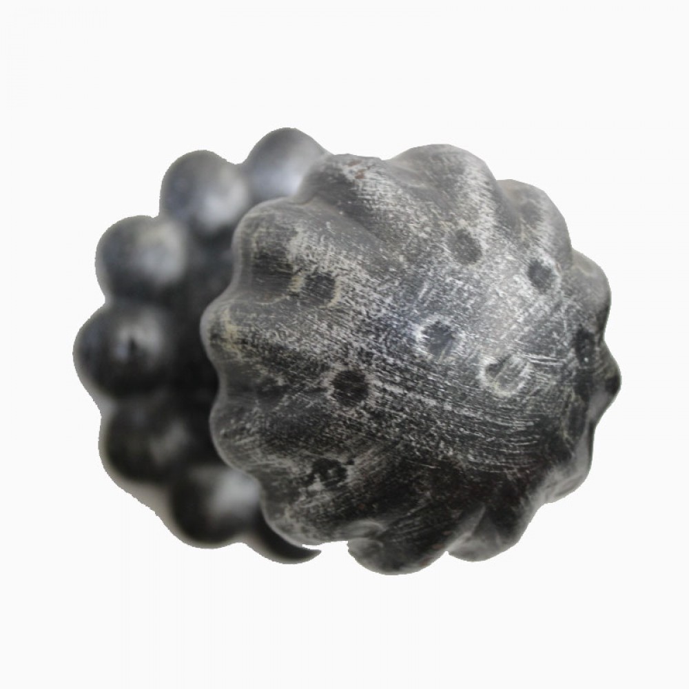 2258 Mushroom Shape Wrought Iron Knob for Doors Lorenz Ferart