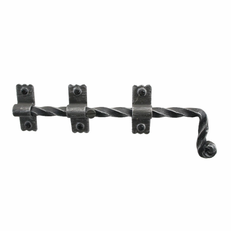 2273 Wrought Iron Handmade Security Bolt for Doors Lorenz Ferart