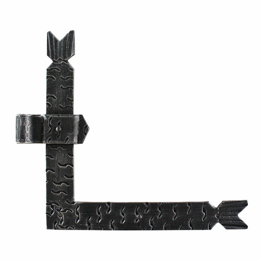 2554 Corner Hinge Without Plate Wrought Iron for Doors and Windows Lorenz