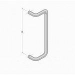 259 pba Pull Handle in Stainless Steel AISI 316L