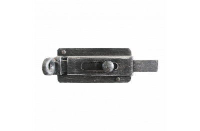 2664 Wrought Iron Horizontal Aldrop Bolt Handmade for Doors Lorenz Ferart