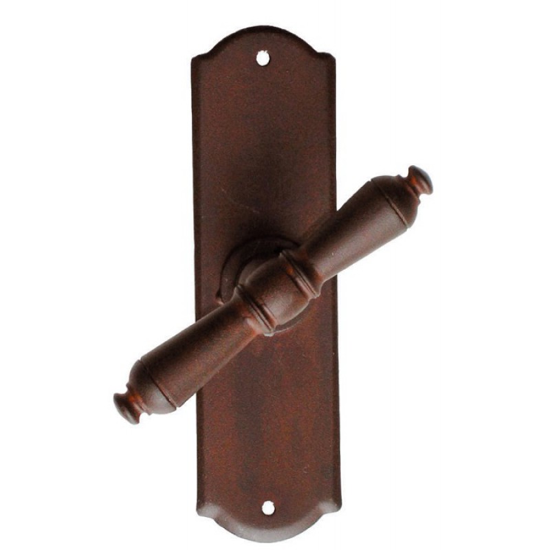 2703 Moscow Galbusera Window Handle with Rosette Wrought Iron