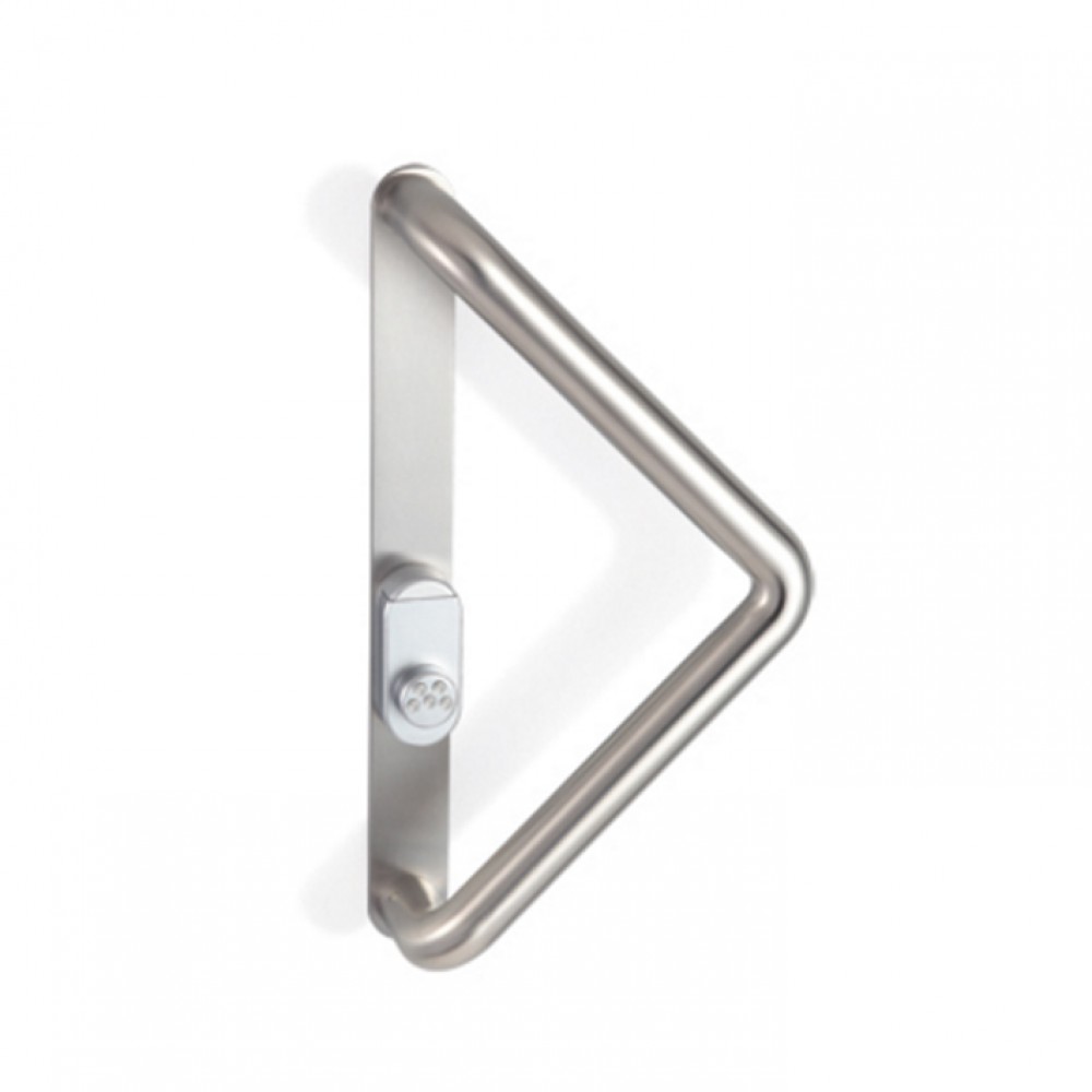 2CT.251.0035.44 Pull Handle with Security Shield and Cylinder Protection