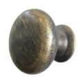 Wrought Iron Furniture Knob Round and Smooth Lorenz 3176
