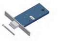 Adjustable latch Omec with Mandate Lock range for Mechanics Aluminium