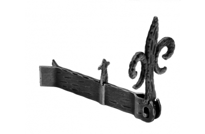 328 Shutter holder Giglio 170x30x18mm Zanca to Embed Galbusera Wrought Iron